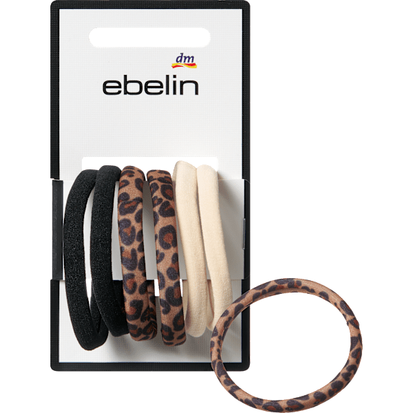 Haargummis Farb-Mix/Leo-Optik ebelin