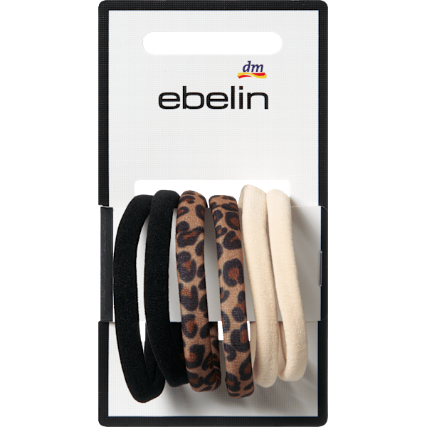 Haargummis Farb-Mix/Leo-Optik ebelin