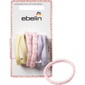 Haargummis gelb/flieder/Blumenmuster ebelin