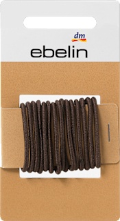 Haargummis klein/dünn braun ebelin