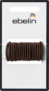 Haargummis mini, braun ebelin