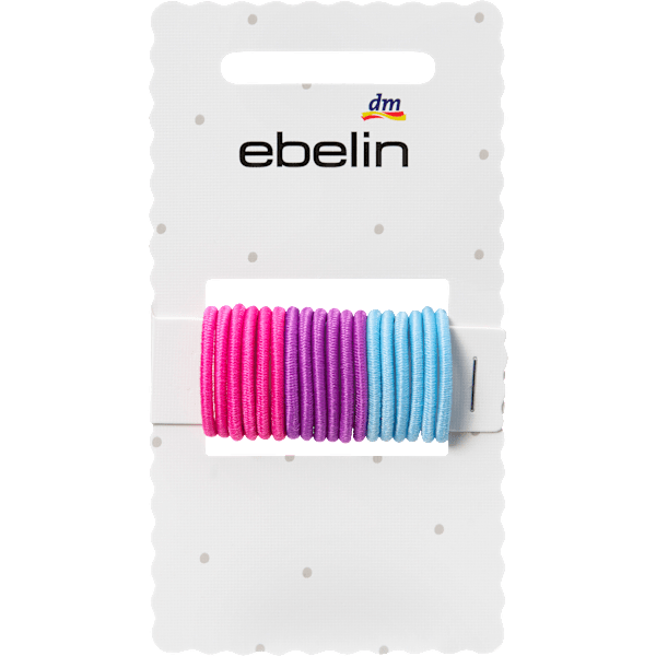 Haargummis mini, bunt ebelin