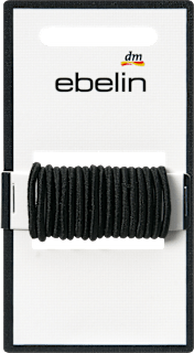 Haargummis mini, schwarz ebelin