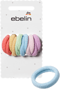 Haargummis mit Glitzerfaden, bunt ebelin