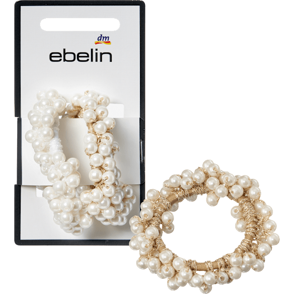 Haargummis mit Perlen ebelin