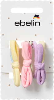 Haargummis mit Schleifen, pastellfarben ebelin