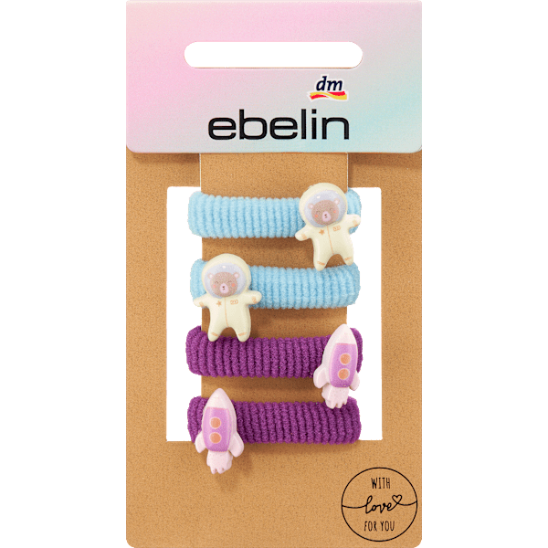 Haargummis mit verschiedenen Motiven ebelin