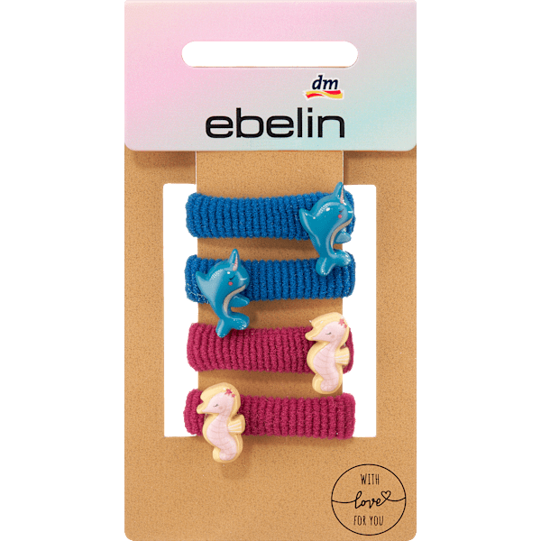 Haargummis mit verschiedenen Motiven ebelin