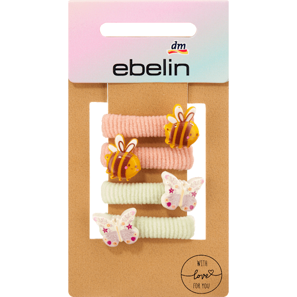 Haargummis mit verschiedenen Motiven ebelin