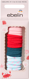 Haargummis rosa/rot/blau ebelin