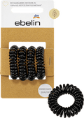 Haargummis Spirale klein schwarz ebelin
