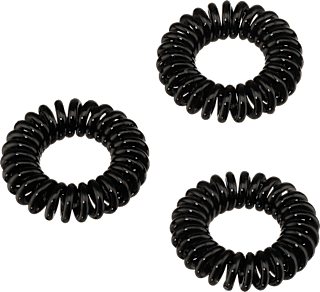 Haargummis Spirale klein schwarz ebelin