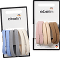 Haargummis weich, blau/rosa ebelin