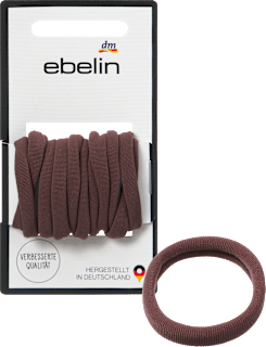 Haargummis weich, braun ebelin