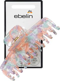 Haarklammer Double-Teeth, rosa/mint/flieder ebelin
