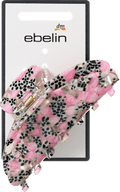 Haarklammer gesprenkelt, schwarz/rosa ebelin