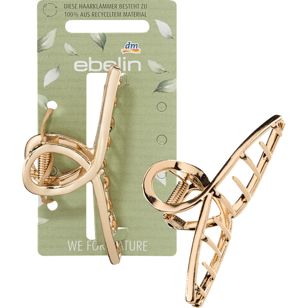 Haarklammer Gold-Optik aus recyceltem Metall ebelin