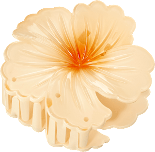 Haarklammer Hibiskus, apricot ebelin