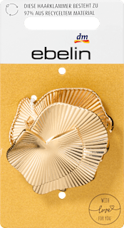 Haarklammer Metall gold ebelin