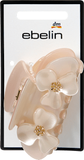 Haarklammer mit Blumen-Applikation, creme ebelin
