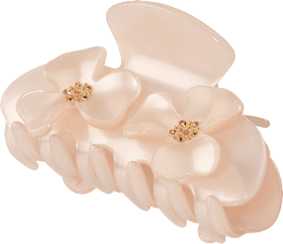 Haarklammer mit Blumen-Applikation, creme ebelin