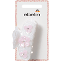 Haarklammer mit Blumenapplikationen, weiß ebelin