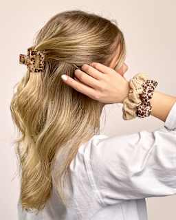Haarklammer mit Cut-Out, Leo-Optik ebelin