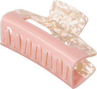 Haarklammer mit Cut-Out marmoriert/rosa ebelin