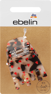 Haarklammer mit Herzchenprint ebelin