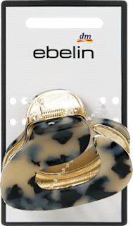 Haarklammer mit Metall, T-Shell ebelin