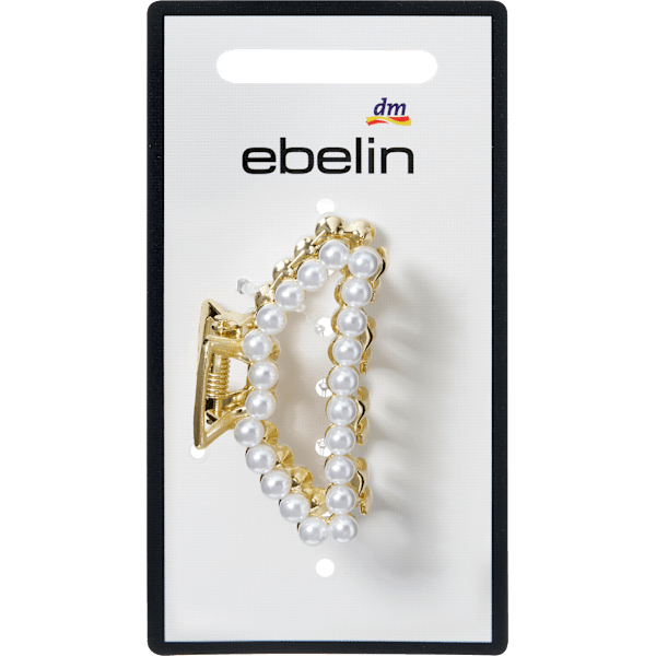 Haarklammer mit Perlen, goldfarben ebelin