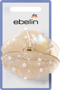 Haarklammer Muschel mit Perlen, Holo-Optik ebelin