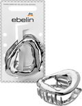 Haarklammer organisch, Silber-Optik ebelin