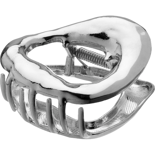 Haarklammer organisch, Silber-Optik ebelin