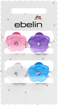 Haarklammern Blumen mit Glitzer ebelin