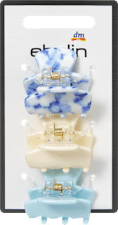 Haarklammern midi, hellblau/creme ebelin