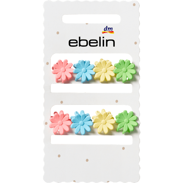 Haarklammern mini Blumenform ebelin