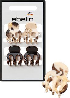 Haarklammern mini, marmoriert/braun ebelin