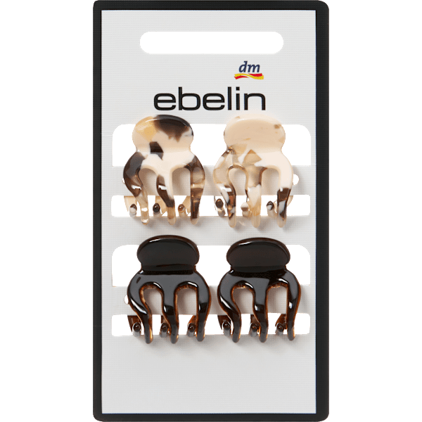 Haarklammern mini, marmoriert/braun ebelin