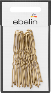 Haarnadeln gewellt, Gold-Optik ebelin