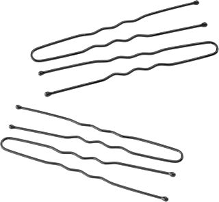 Haarnadeln lang, schwarz ebelin
