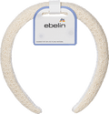 Haarreif gepolstert, beige ebelin