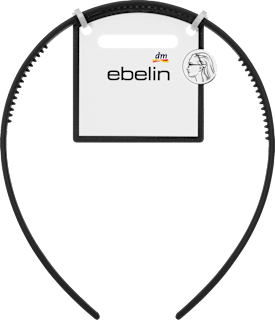 Haarreif geschwungen, schwarz/braun ebelin