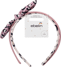 Haarreifen mit Schleife, Leo-Muster, rosa ebelin