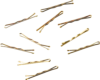 Haarschieber kurz Gold-Optik ebelin