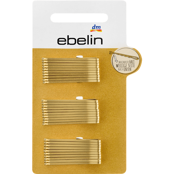 Haarschieber kurz Gold-Optik ebelin