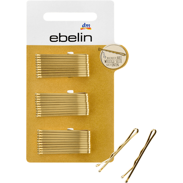 Haarschieber kurz Gold-Optik ebelin