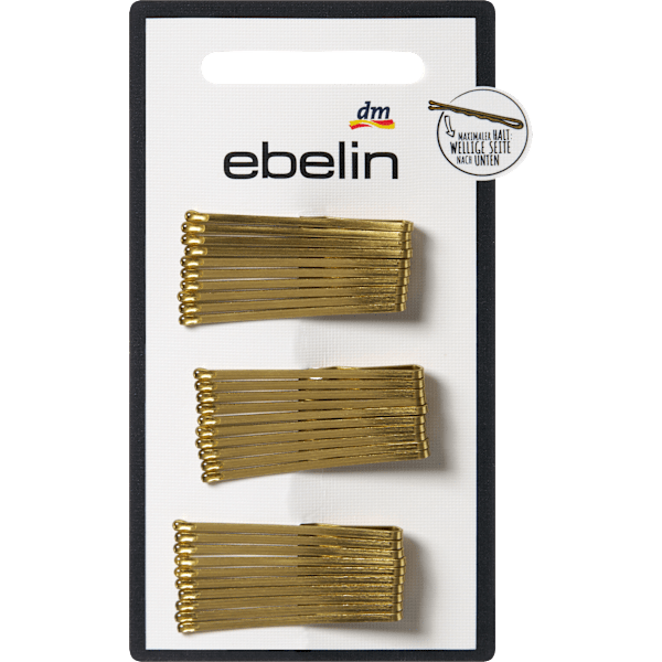 Haarschieber kurz, goldfarben ebelin