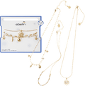 Halsketten maritim mit Perlen, Gold-Optik ebelin