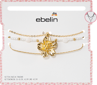 Halsketten mit Blume & Perlen ebelin